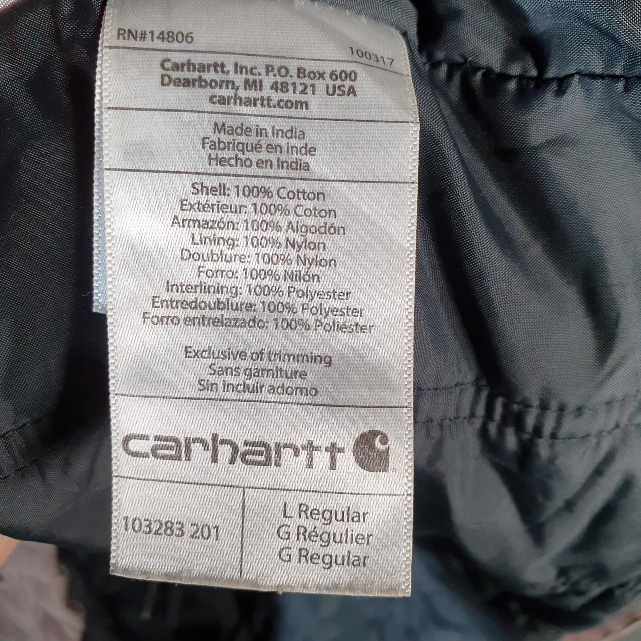 Vintage Carhartt Full Swing Relaxed Fit Washed Duck Insulated Jacket Men’s Large Brown Canvas USA G2121