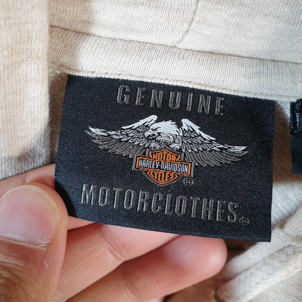 Vintage Harley Davidson Let Freedom Be Heard Hoodie Womens Large Brown