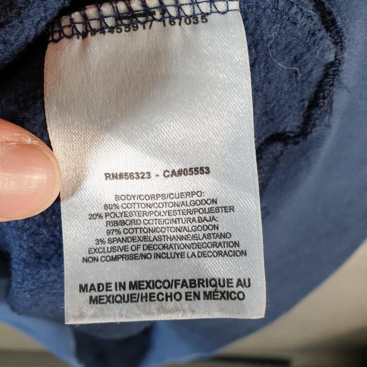 Vintage Nike Centre Swoosh Xavier Lacrosse Hoodie Men’s Small Navy Blue Swoosh Y2K