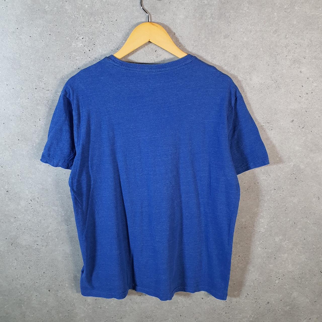 Vintage Ralph Lauren Polo T Shirt Men’s Medium Blue Embroidered Pony Classic Fit C9109