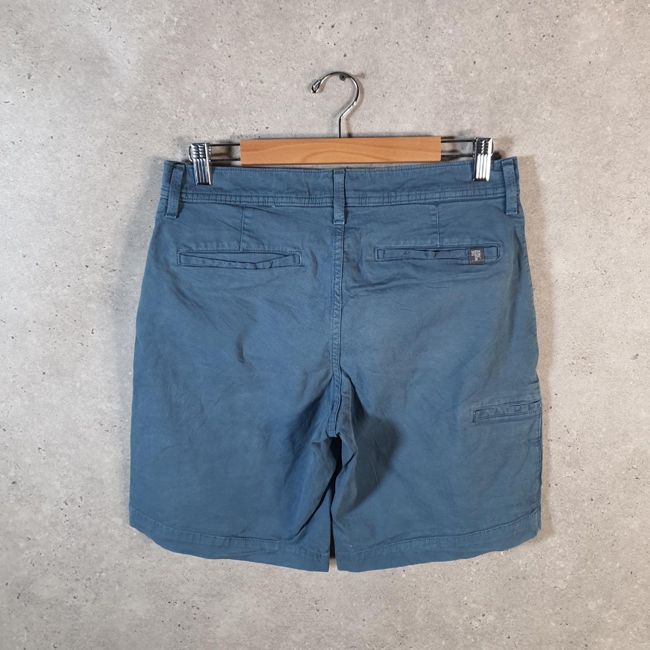 Vintage The North Face TNF Shorts Jorts Chino Cargo Womens W32 Blue Baggy Cotton