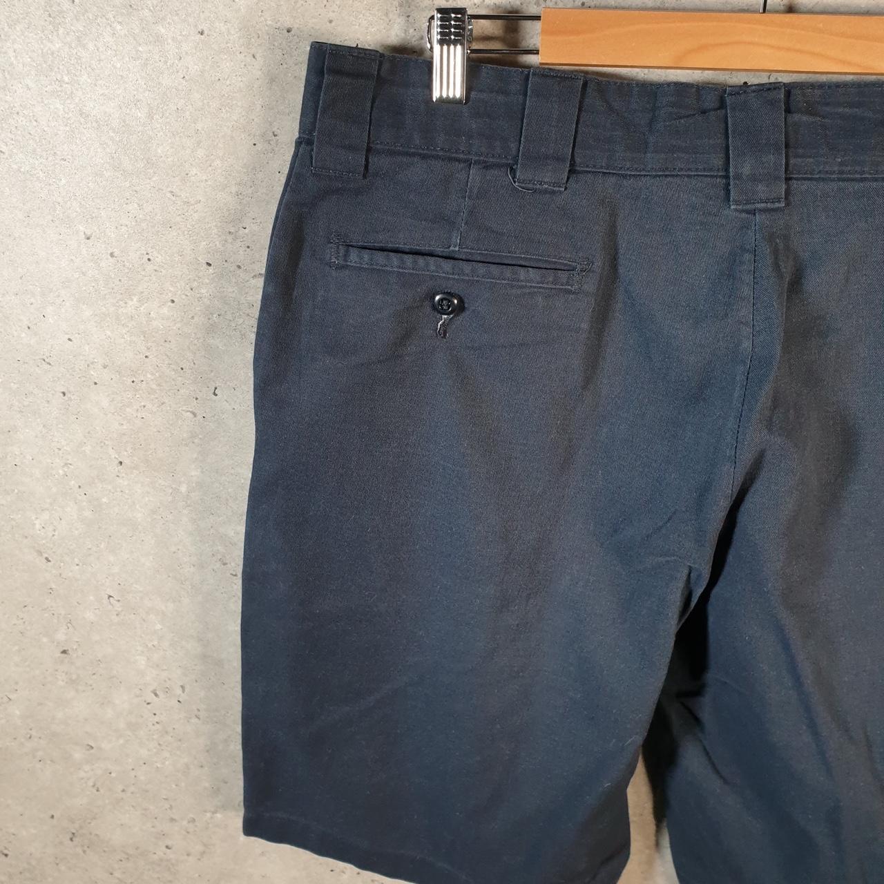 Vintage Dickies Baggy Chino Shorts Jorts Cargo Mens W36 Black Relaxed Fit