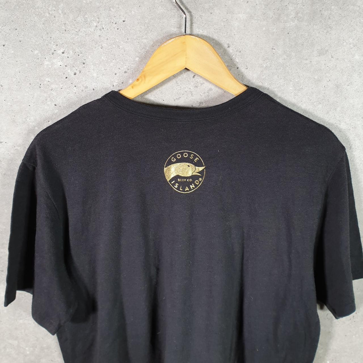 Vintage 312 Dry Hopped Goose Island Beer Co 90s USA Single Stitch T Shirt Men’s Large Black