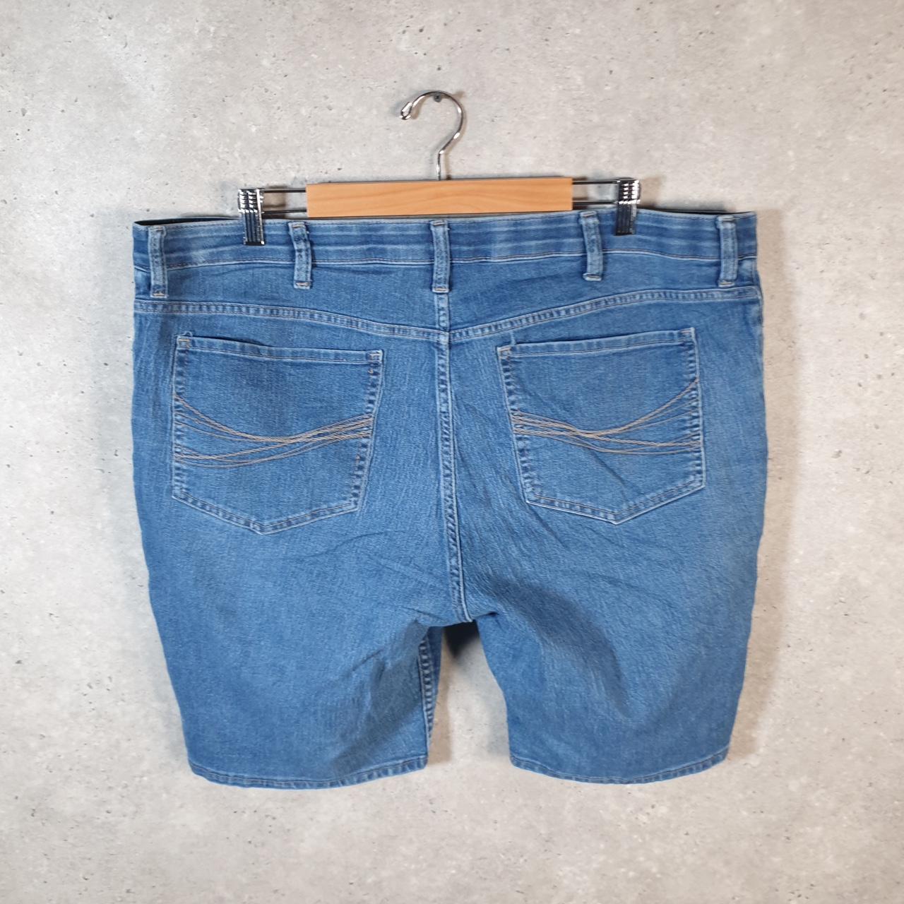 Vintage Lee Baggy Shorts Jorts Cargo Womens W42 Blue Denim Relaxed Cargo