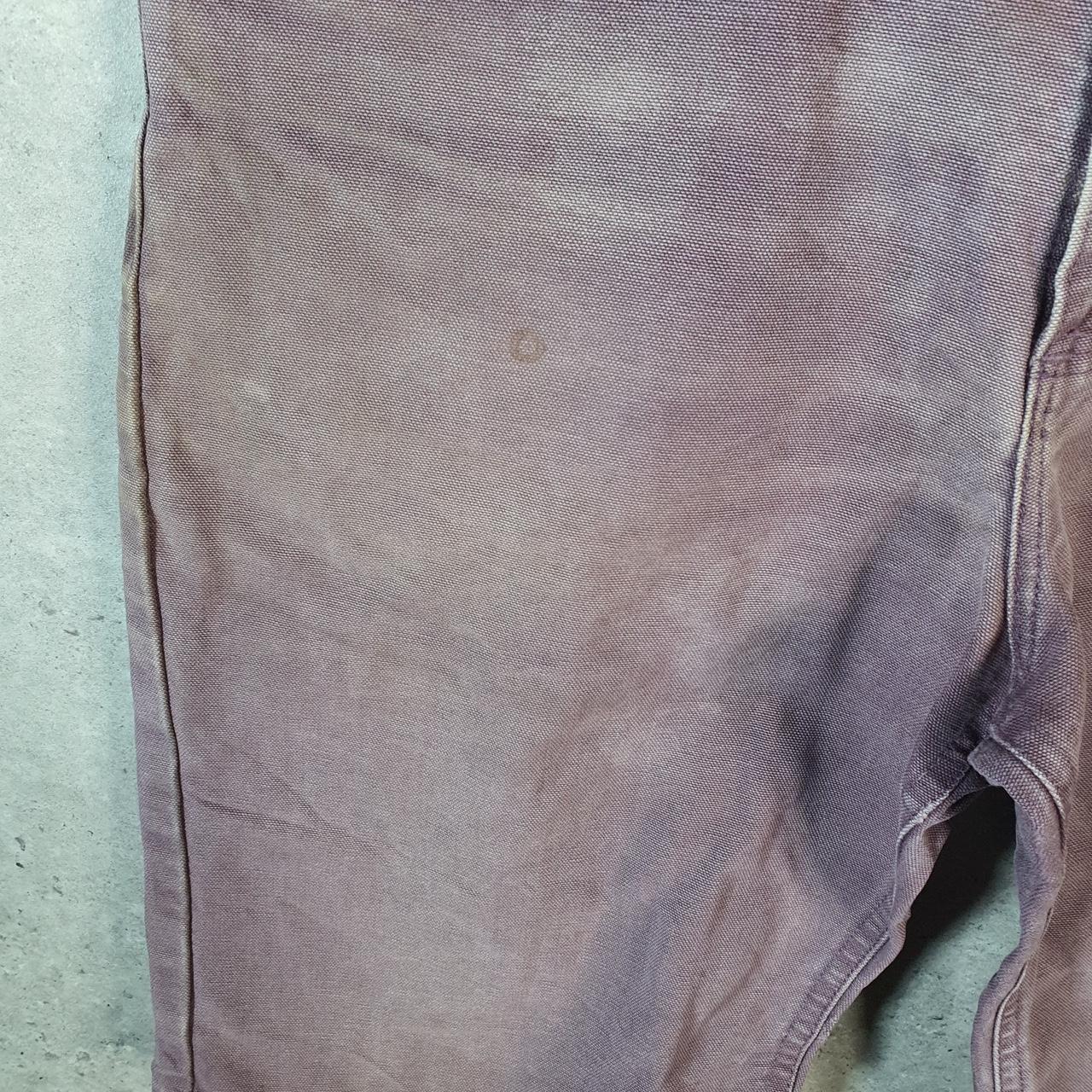 Vintage Carhartt Baggy Carpenter Shorts Jorts Cargo Men’s W32 Purple Relaxed Fit Workwear A4871