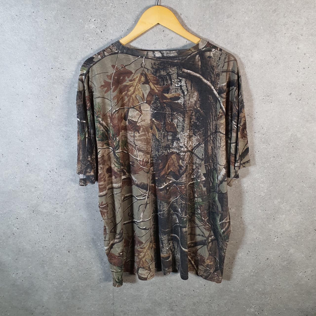 Vintage RealTree Camoflauge T Shirt Mens 2XL Camo Short Sleeve