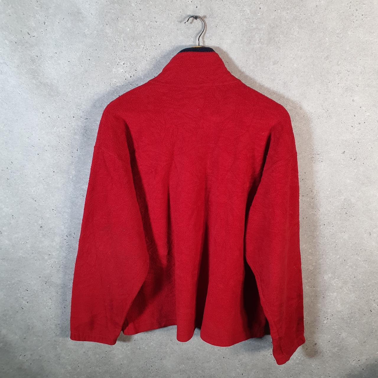 Vintage Nike Full Zip Fleece Sweatshirt Men’s Large Red Swoosh Y2K Just Do It Logo