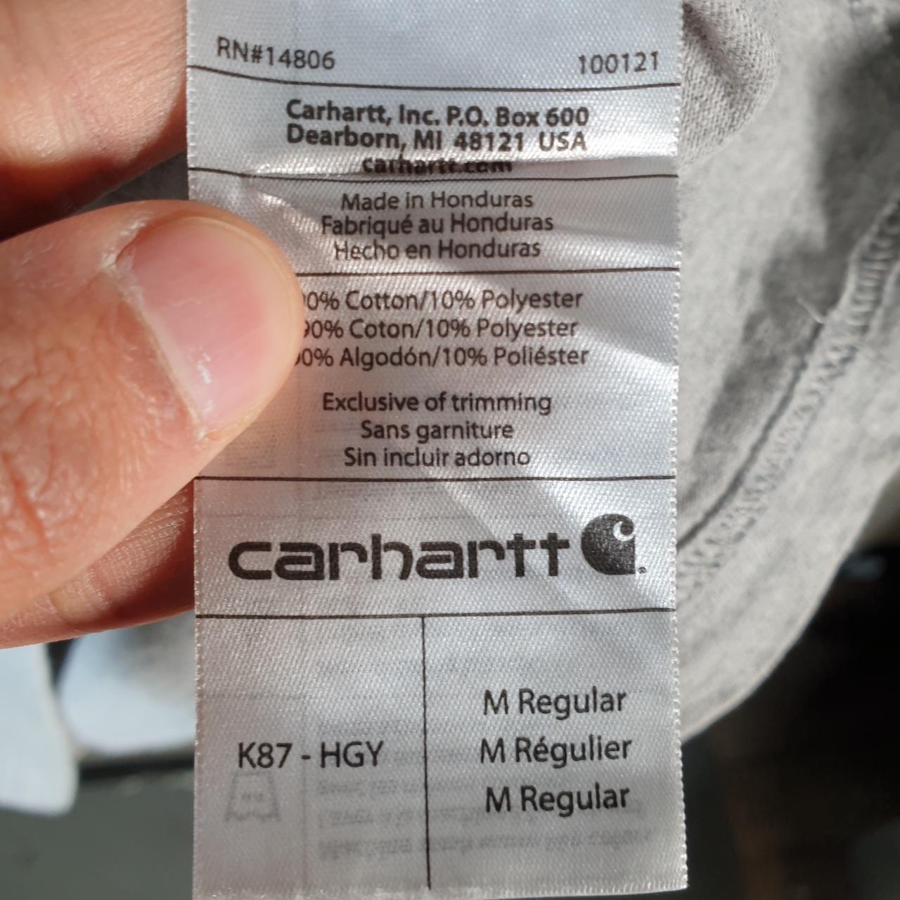 Vintage Carhartt Pocket T Shirt Men’s Medium Grey Workwear Chore Utility Original Fit C9301