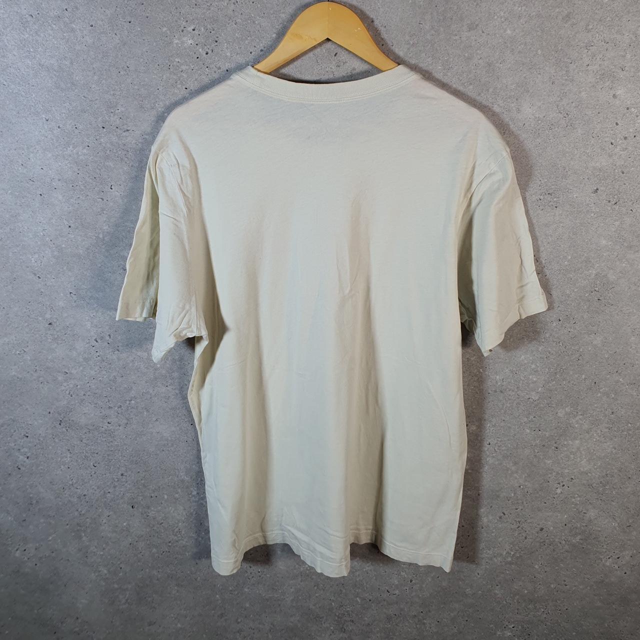 Vintage Nike Club T Shirt Men’s Large Beige Swoosh Y2K Pullover Logo
