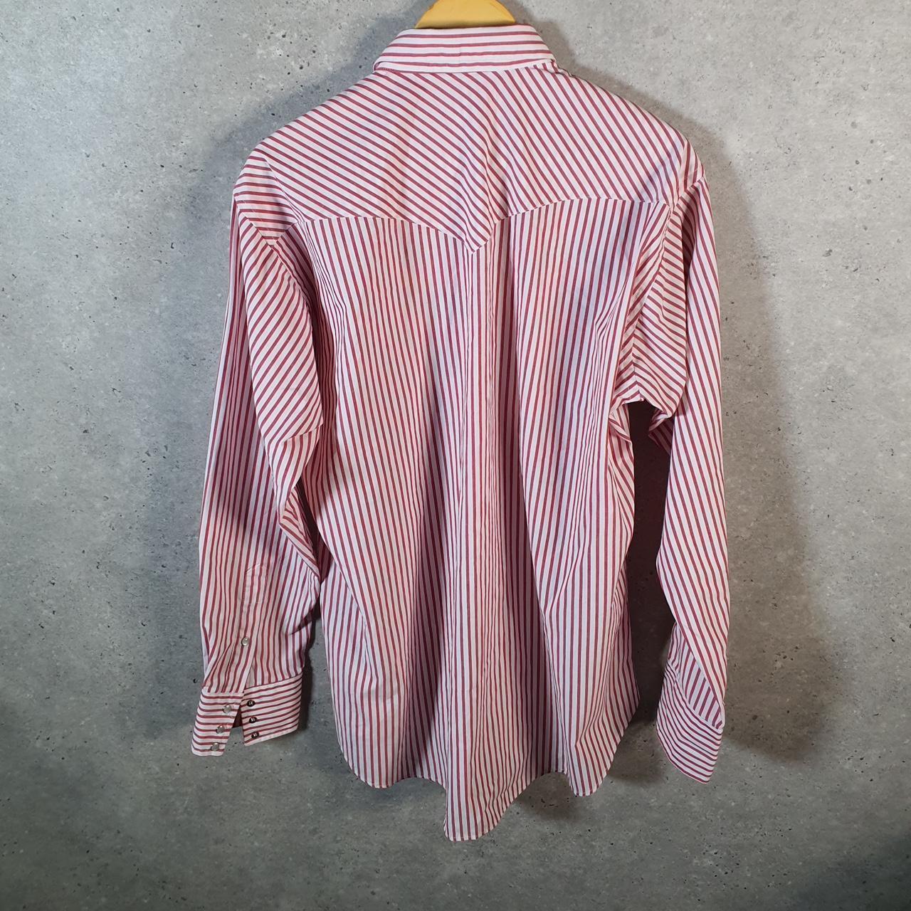 Vintage Ruddock Shirt Men’s XL Pink Striped Cotton Custom Fit
