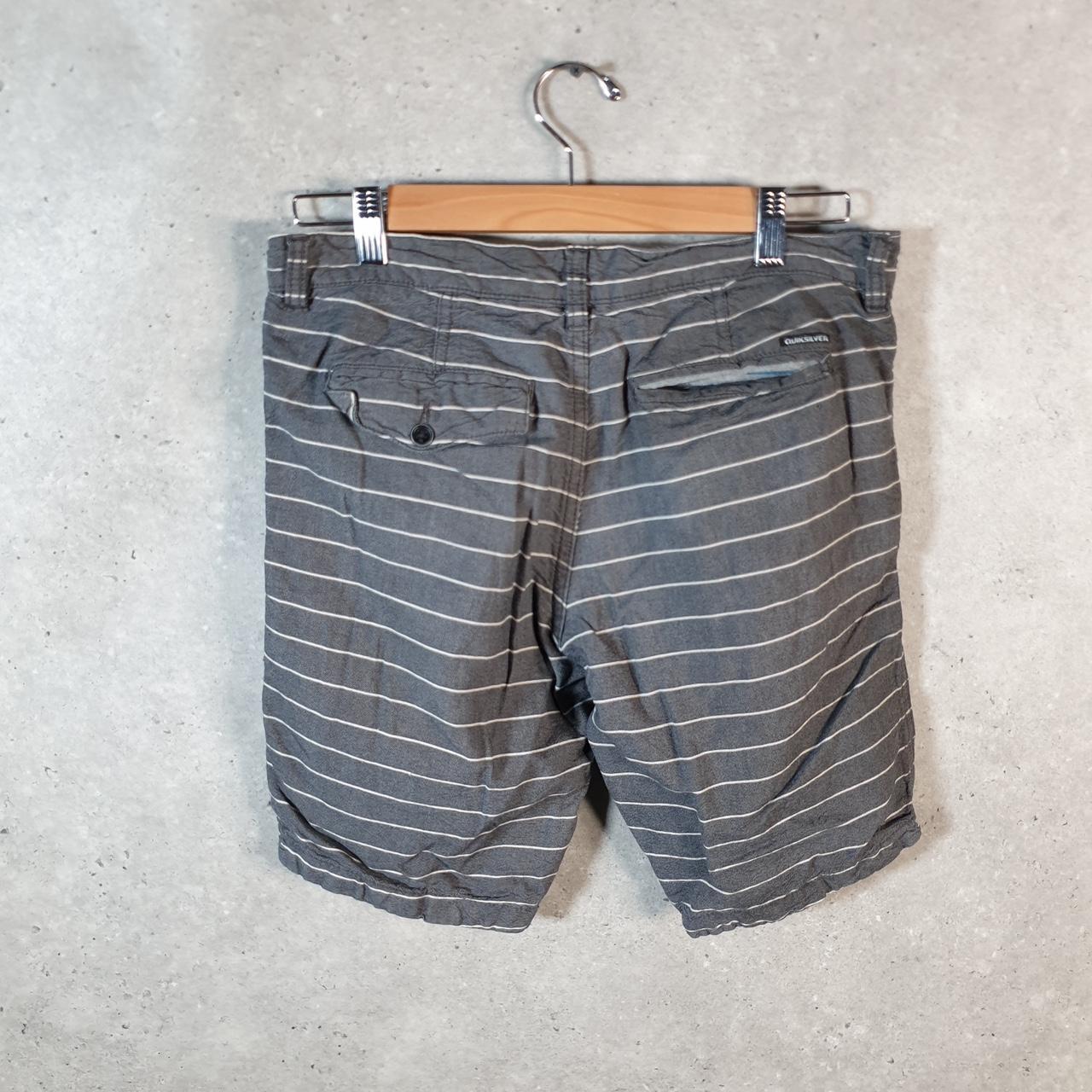 Vintage Quiksilver Chino Shorts Jorts Cargo Men’s W30 Grey Baggy Cotton