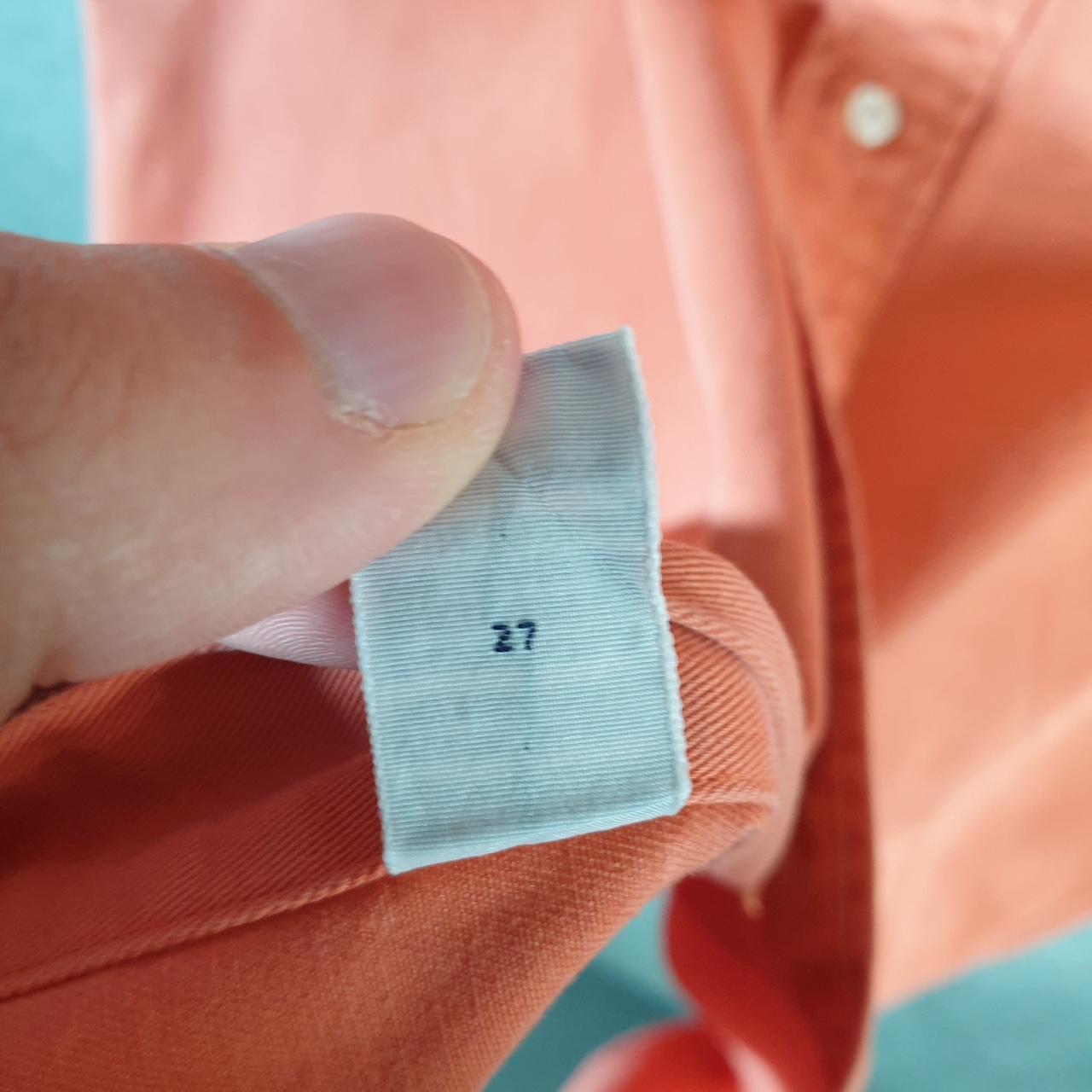 Vintage Ralph Lauren Button Down Shirt Men’s Large Orange Blake Fit Cotton Pony