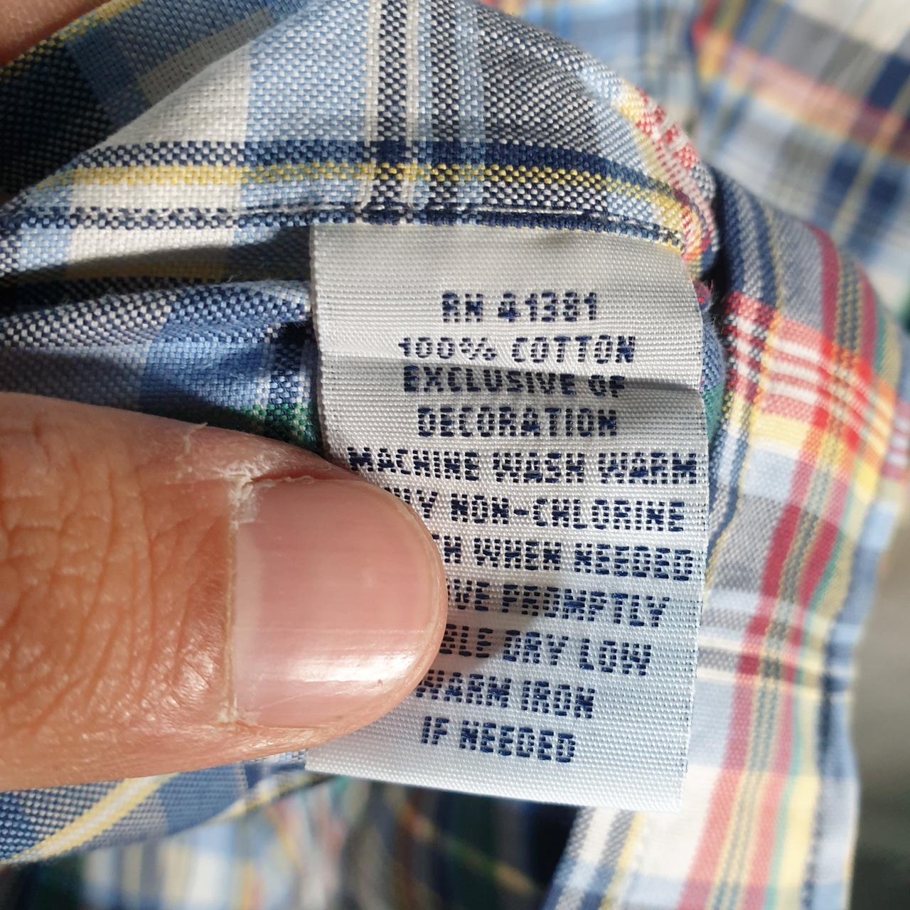 Vintage Ralph Lauren Button Down Shirt Men’s Medium Checkered Custom Fit Pony Cotton