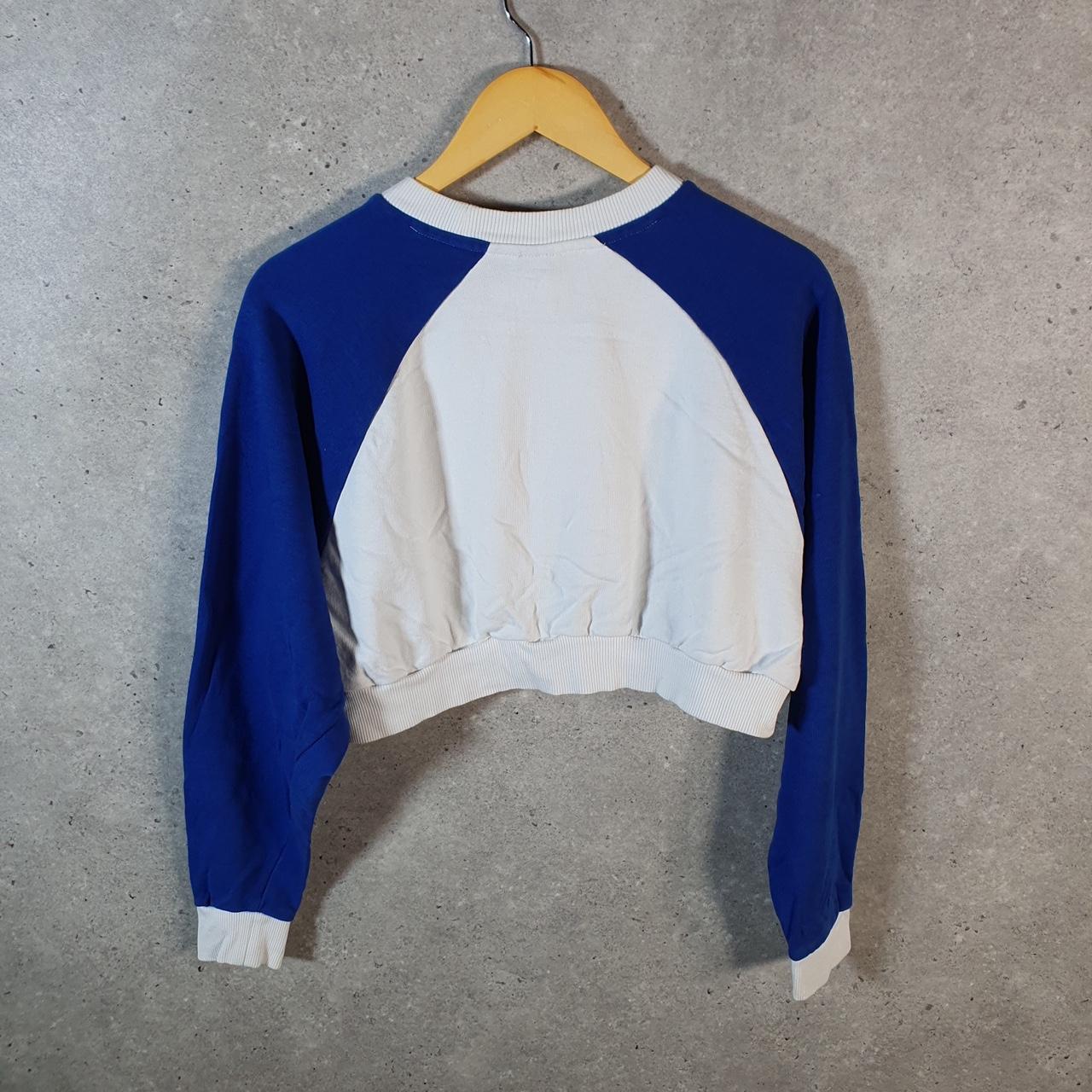 Vintage NFL New York Giants Cropped Sweatshirt Womens Small White USA Pro Sport