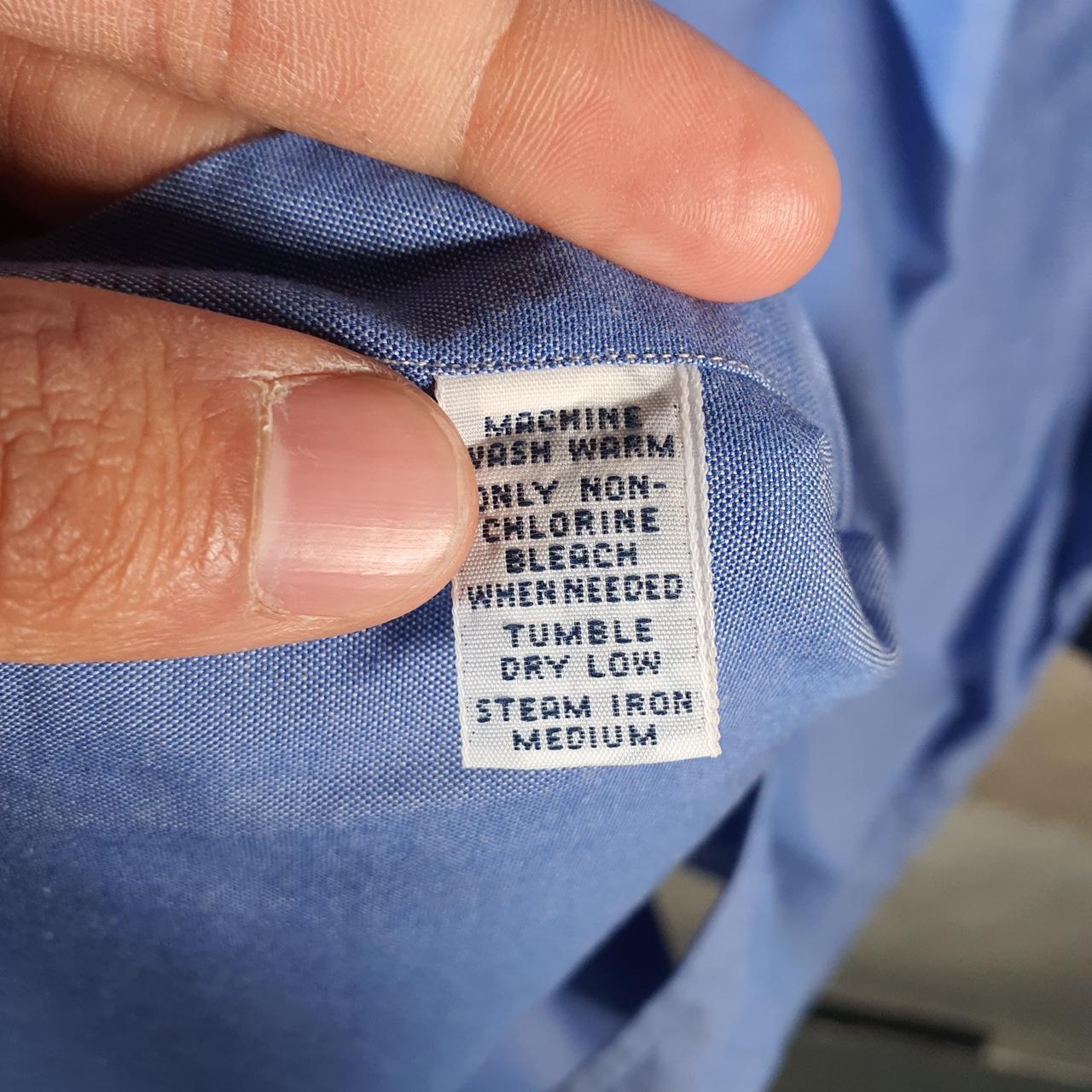 Vintage Ralph Lauren Button Down Shirt Men’s Large Blue Yarmouth Fit Cotton Pony Big Fish Vintage