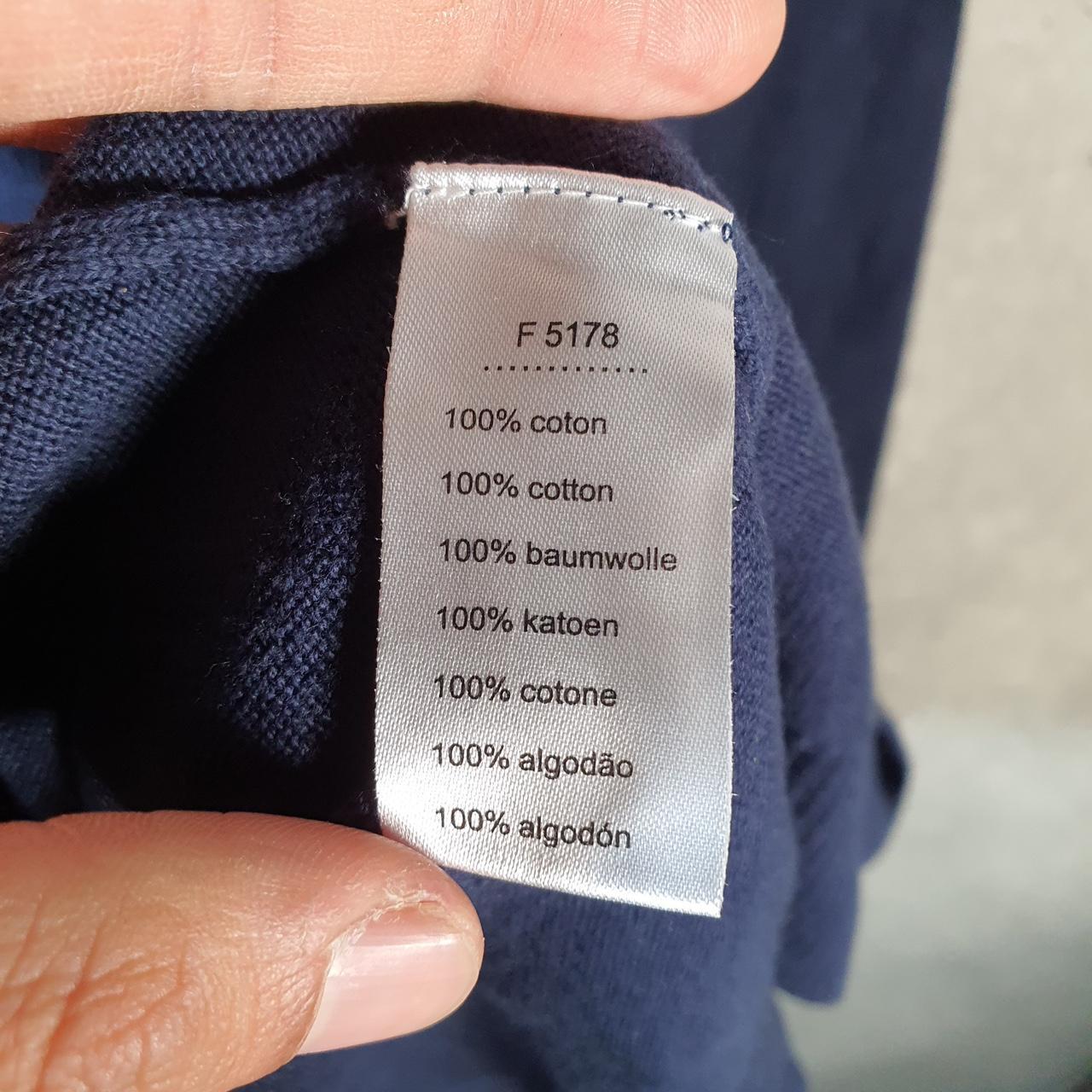 Vintage Lacoste Sweatshirt Men’s Large Navy Blue Pullover Logo Y2K Jumper Logo Casual