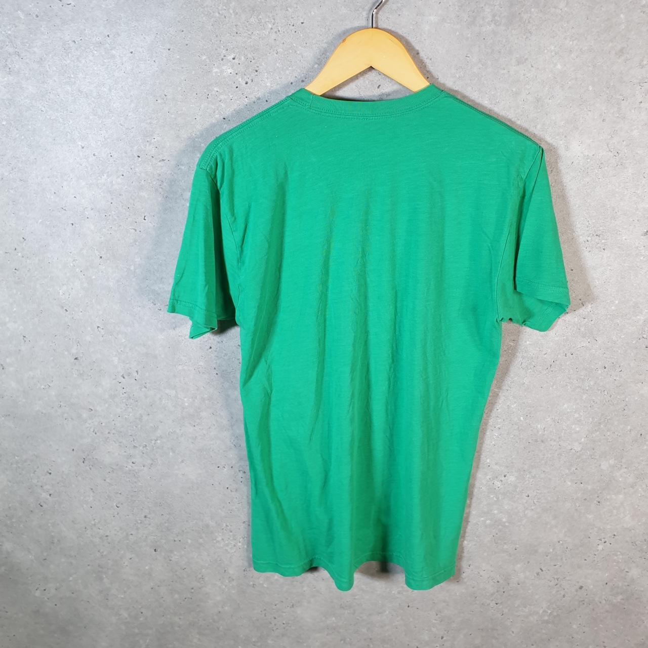 Vintage Adidas Shamrock Run Portland T Shirt Men’s Small Green Three Stripes Logo Athletic