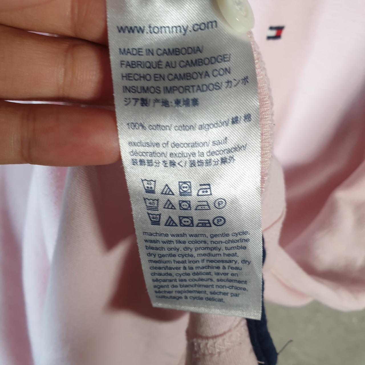 Vintage Tommy Hilfiger Polo Shirt Men’s XL Pink Custom Fit Embroidered Logo