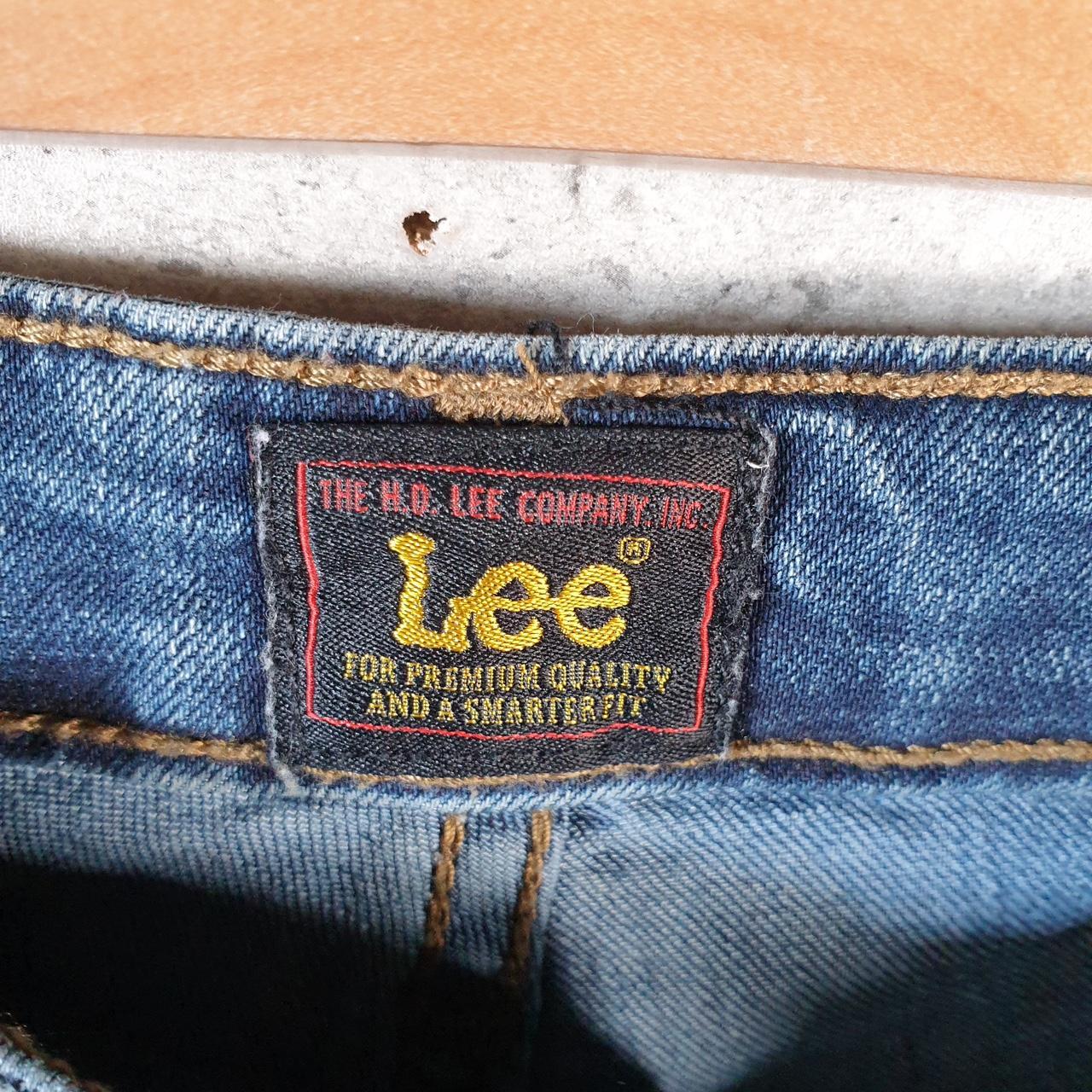 Vintage Lee Baggy Shorts Jorts Cargo Womens W28 Blue Relaxed Denim