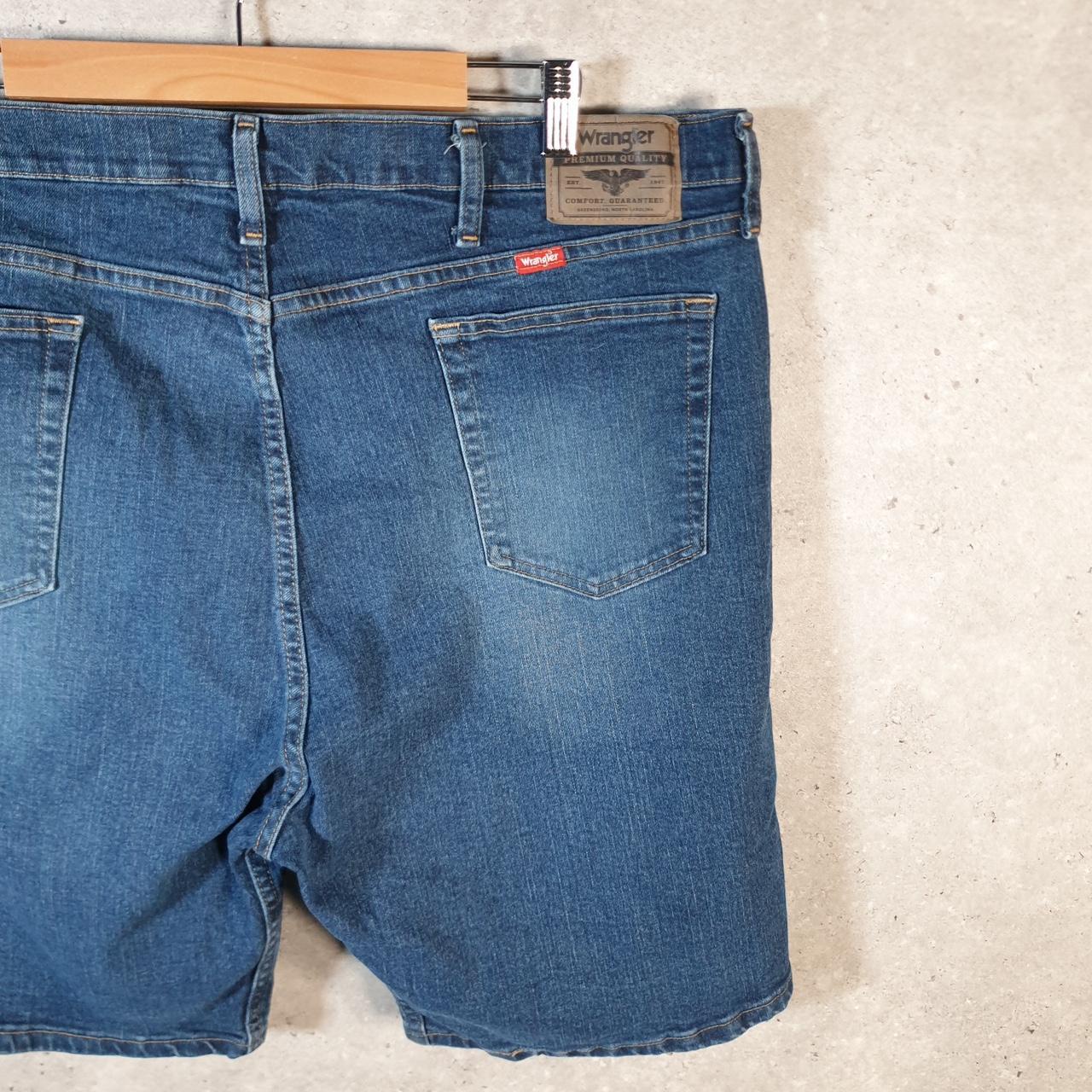 Vintage Wrangler Denim Shorts Jorts Cargo Men’s W40 Blue Baggy Cotton