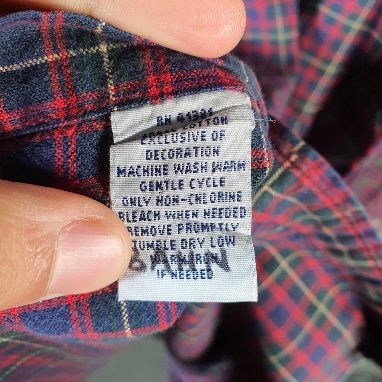 Vintage Ralph Lauren Button Down Shirt Men’s Large Burgundy Checkered Classic Pony Casual C8460