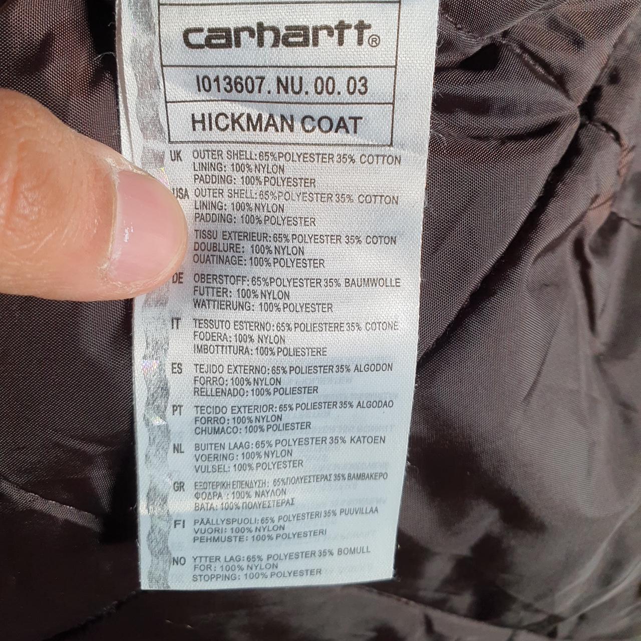 Vintage Carhartt Hickman Parka Jacket Men’s Medium Burgundy Red Canvas USA G2118