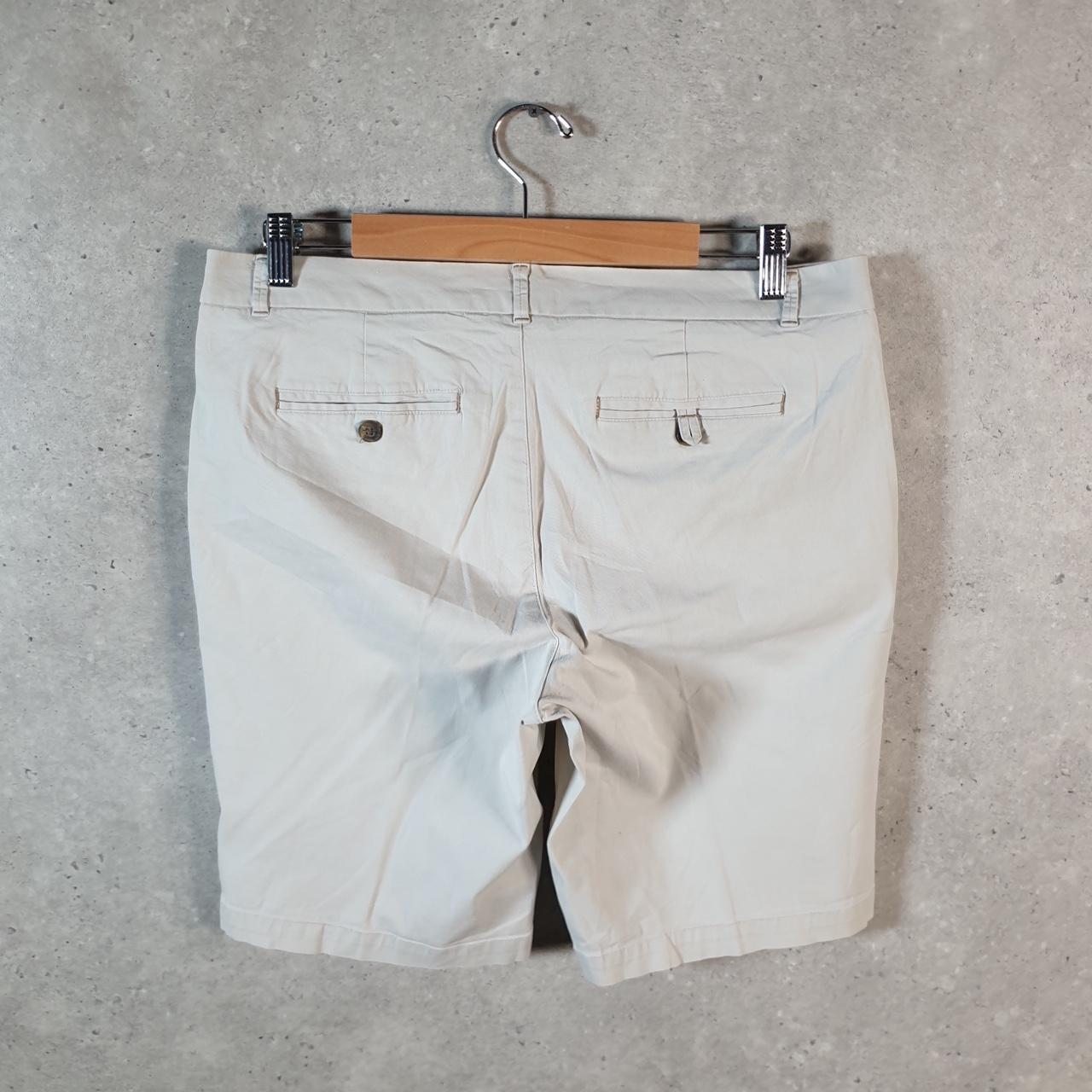 Vintage Dockers Chino Shorts Jorts Cargo Womens W32 Beige Baggy Cotton A4292