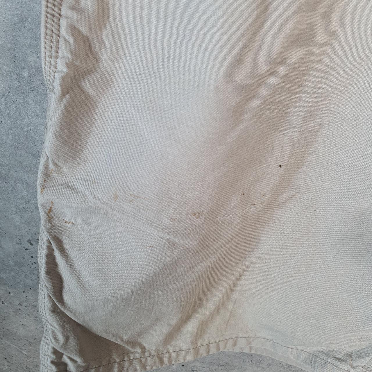 Vintage Carhartt Baggy Carpenter Shorts Jorts Cargo Men’s W38 Beige Relaxed Fit Workwear A4864