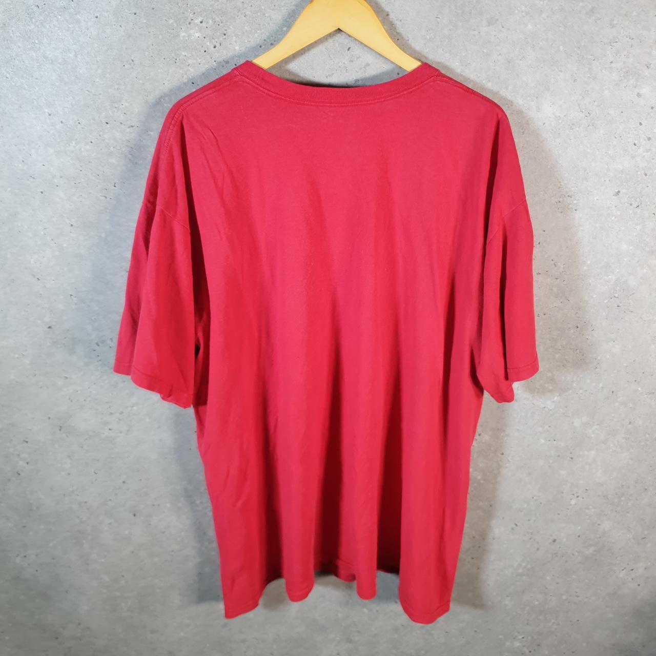 Vintage Nike Red Raider Nation T Shirt Men’s 2XL Red Swoosh Logo Athletic