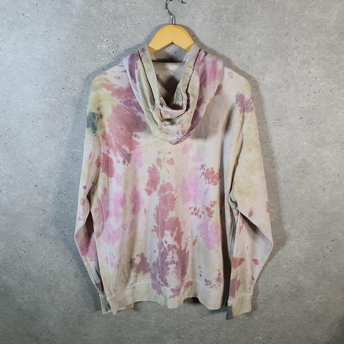 Vintage Nike Club Spellout Hoodie Men’s XL Tie Dye Swoosh Y2K Pullover