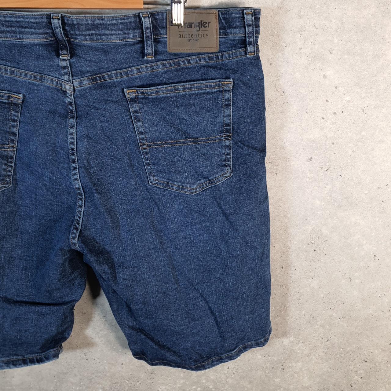 Vintage Wrangler Denim Shorts Jorts Cargo Men’s W42 Blue Baggy Cotton