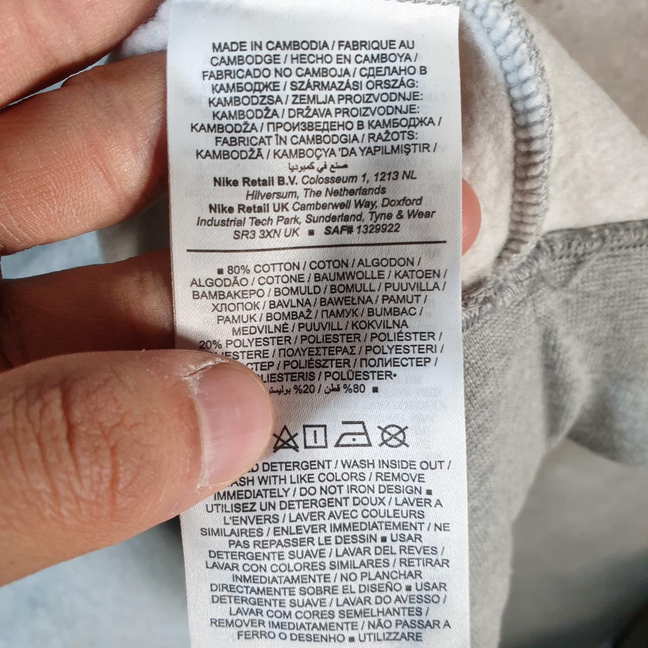 Vintage Nike Centre Swoosh Sweatshirt Mens Large Grey Y2K Pullover Logo