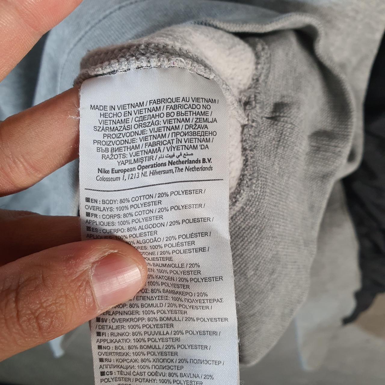 Vintage Nike Club Spellout Hoodie Men’s Small Grey Swoosh Y2K Pullover