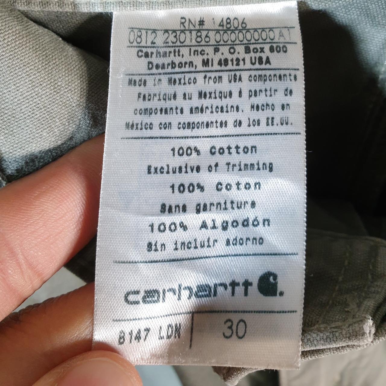 Vintage Carhartt Baggy Carpenter Shorts Jorts Cargo Men’s W30 Khaki Green Relaxed Fit Workwear