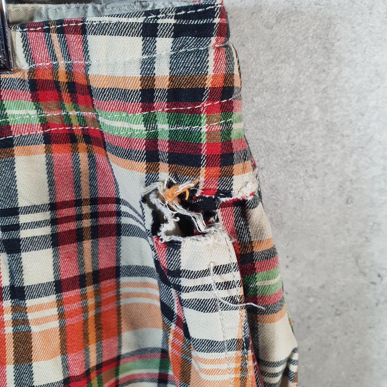 Vintage U.S. Polo Assn. Chino Shorts Jorts Cargo Mens W38 Checkered Baggy Cotton A4398