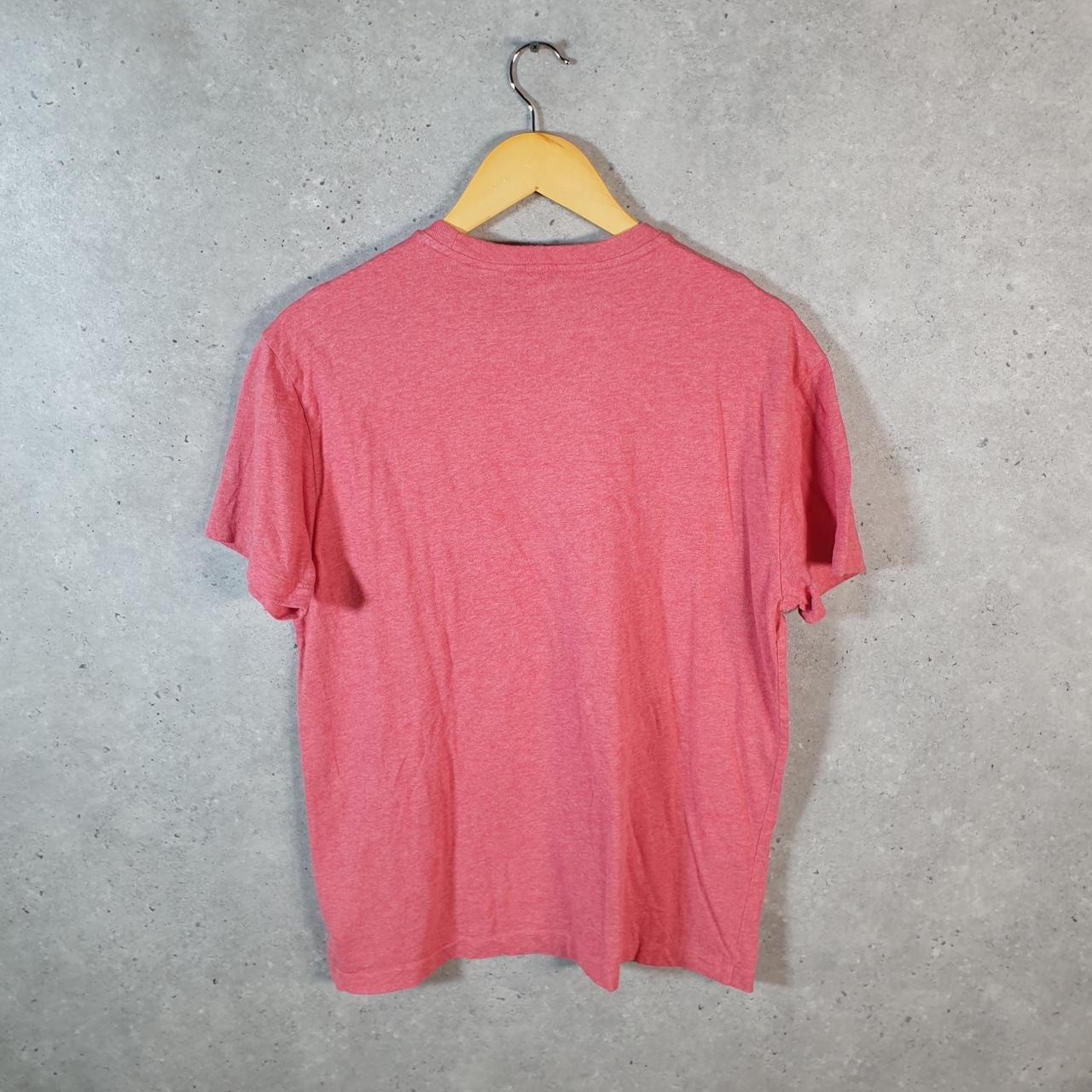 Vintage Ralph Lauren Polo T Shirt Men’s Small Pink Embroidered Classic Fit Pony C9157