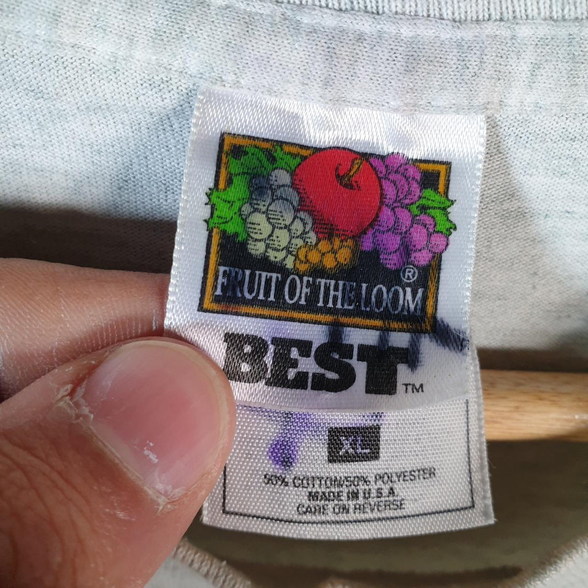 Vintage Fruit of the Loom 1997 Pulaski High School USA Single Stitch T Shirt Men’s XL Grey C9453