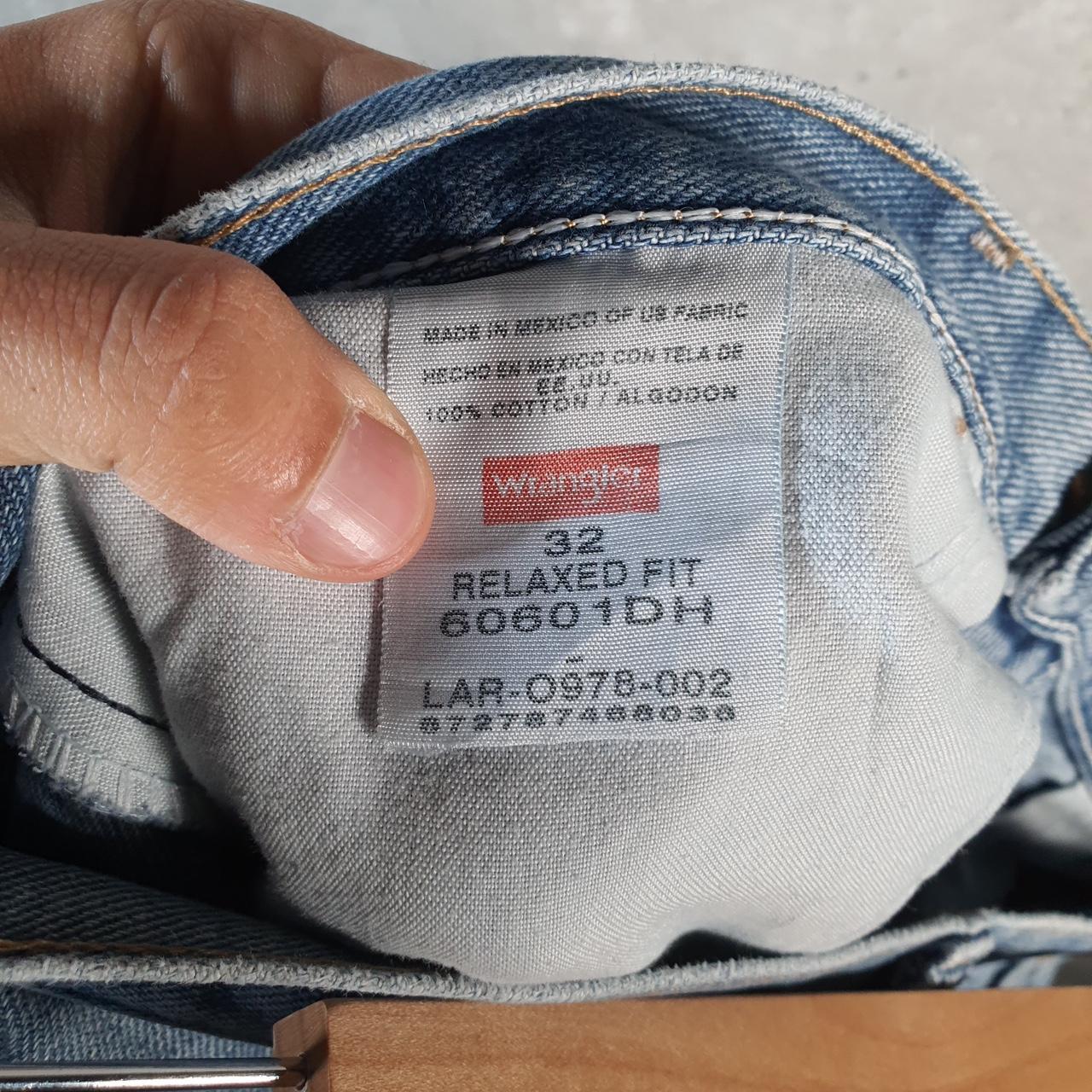 Vintage Wrangler Denim Shorts Jorts Cargo Men’s W32 Relaxed Blue Baggy Cotton