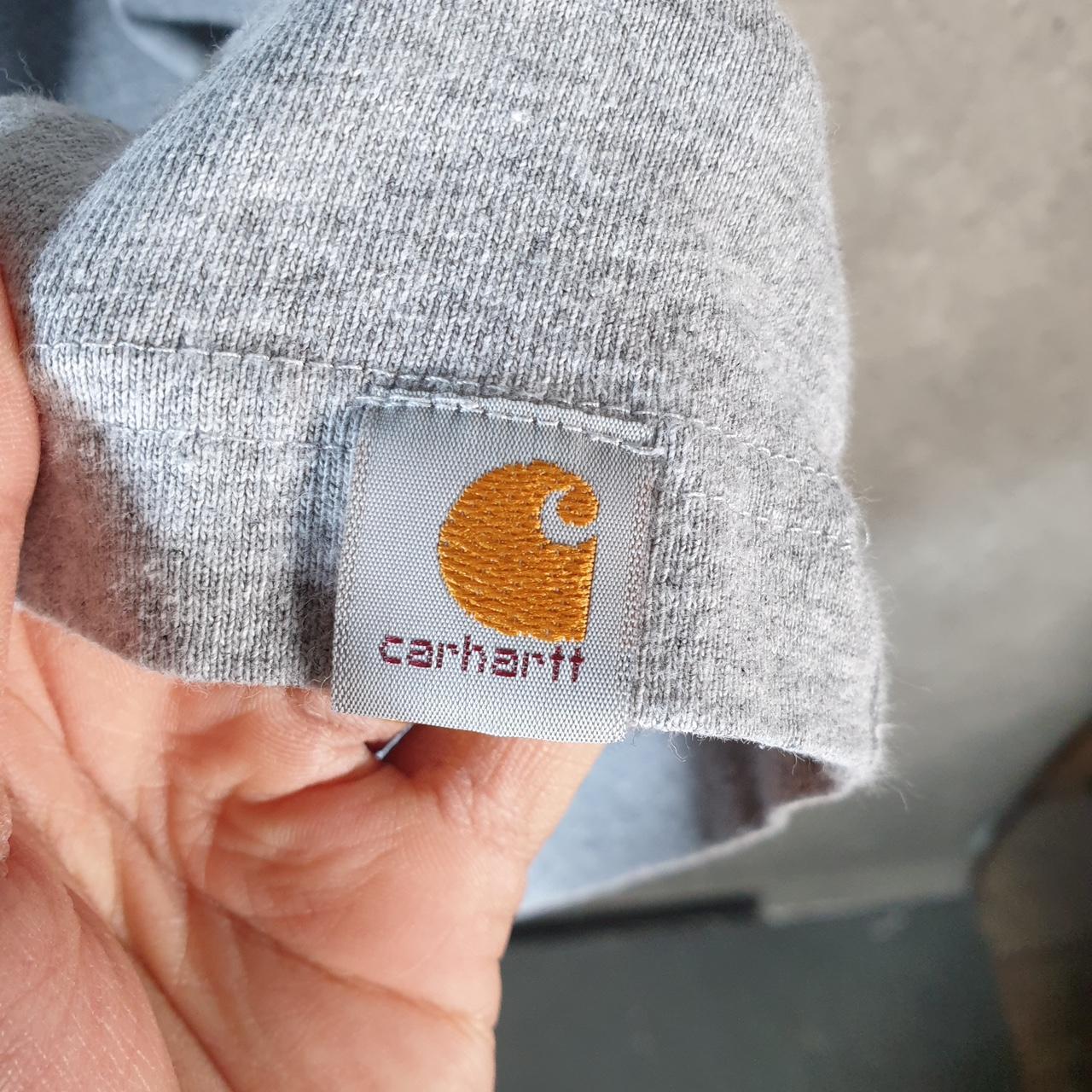 Vintage Carhartt Pocket T Shirt Men’s Medium Grey Workwear Chore Utility Relaxed Fit C9356