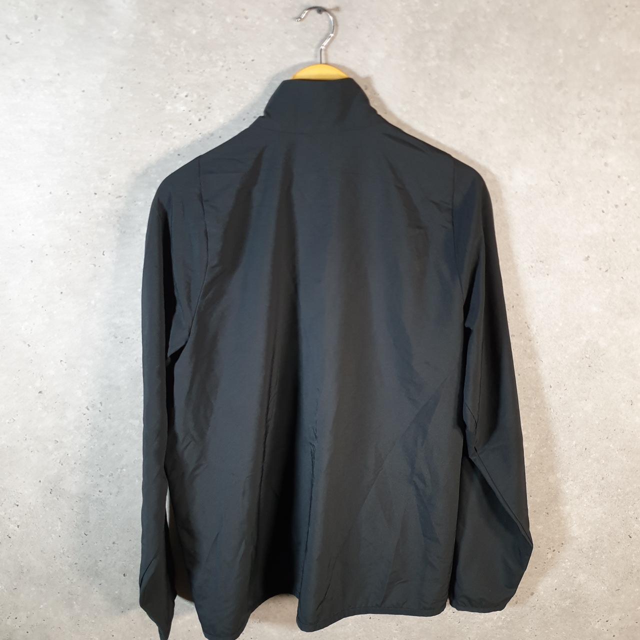 Vintage Nike Dri Fit Windbreaker Track Jacket Mens Large Black USA Swoosh Full Zip USA