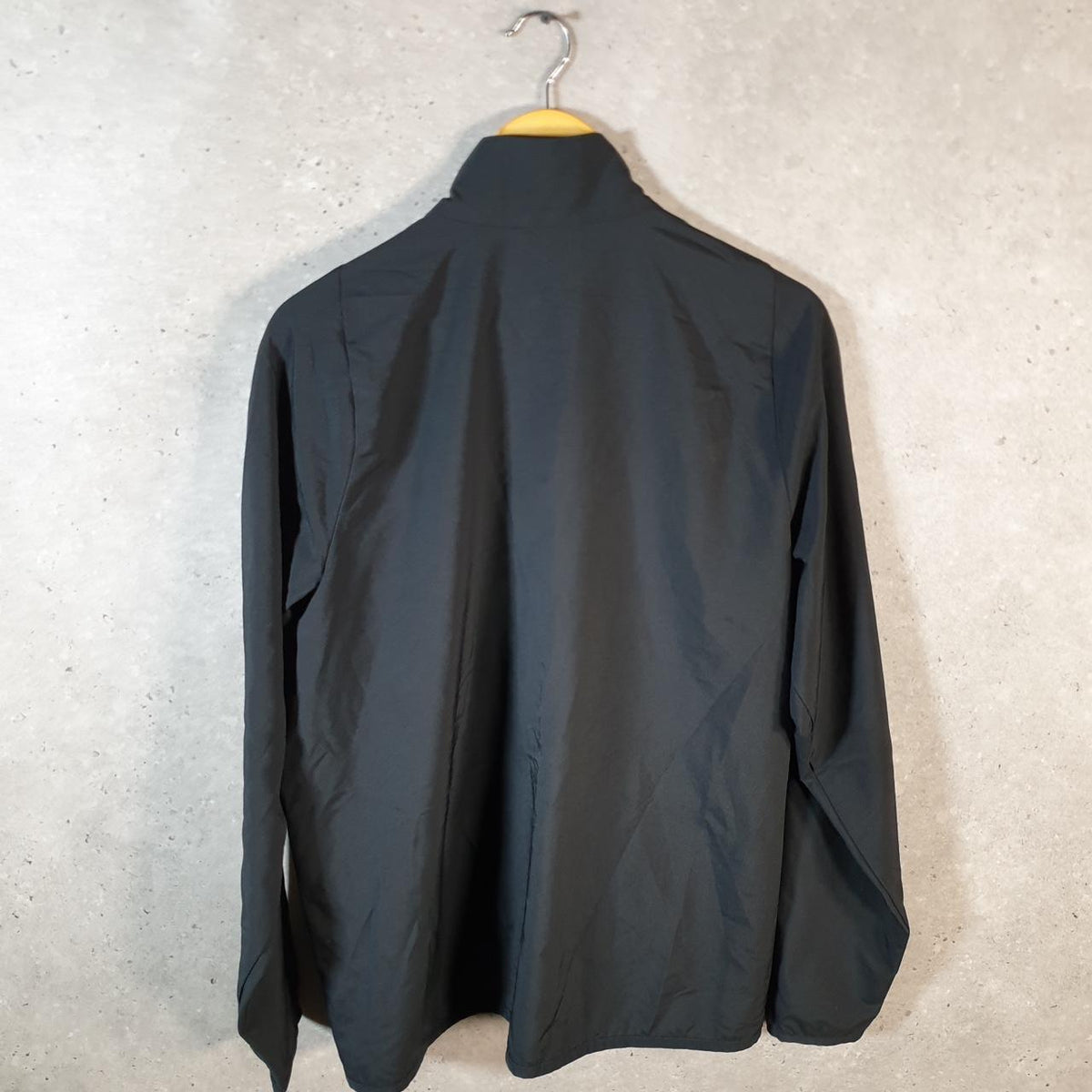 Vintage Nike Dri Fit Windbreaker Track Jacket Mens Large Black USA Swoosh Full Zip USA