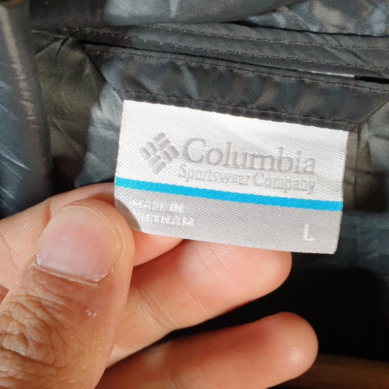 Vintage Columbia Field Gear Windbreaker Track Jacket Mens Large Grey USA Athletic