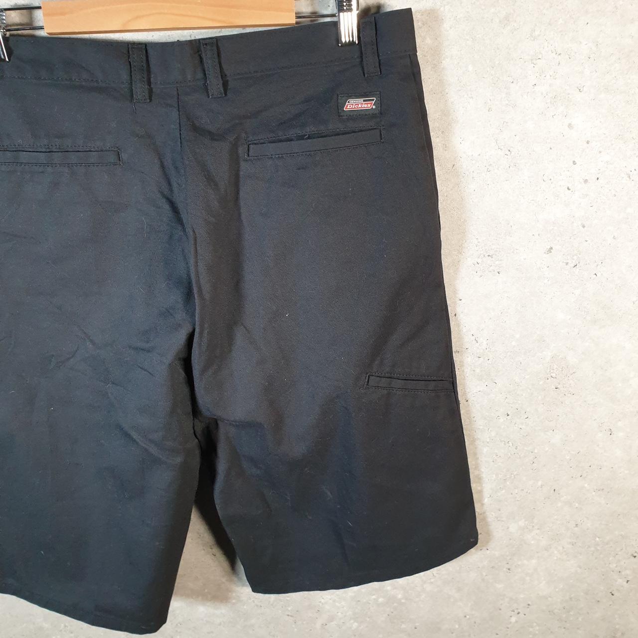 Vintage Dickies Baggy Chino Shorts Jorts Cargo Mens W34 Black Loose Fit