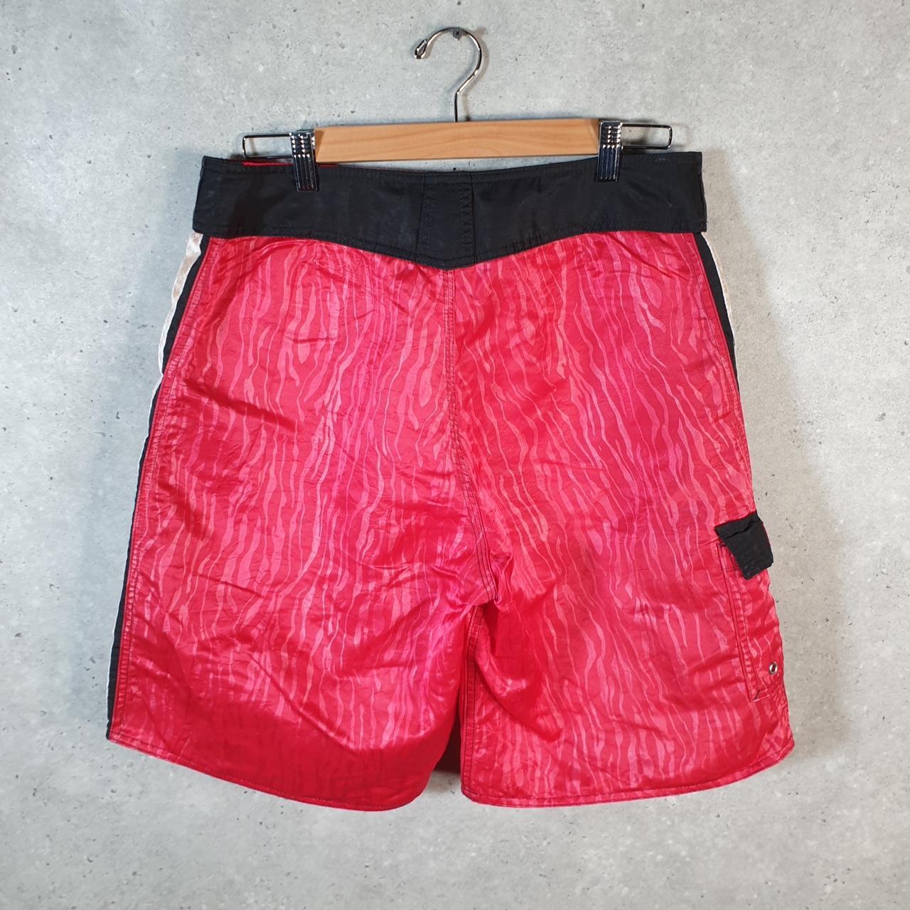 Vintage Quiksilver 90s USA Chino Shorts Jorts Cargo Men’s W32 Red Baggy