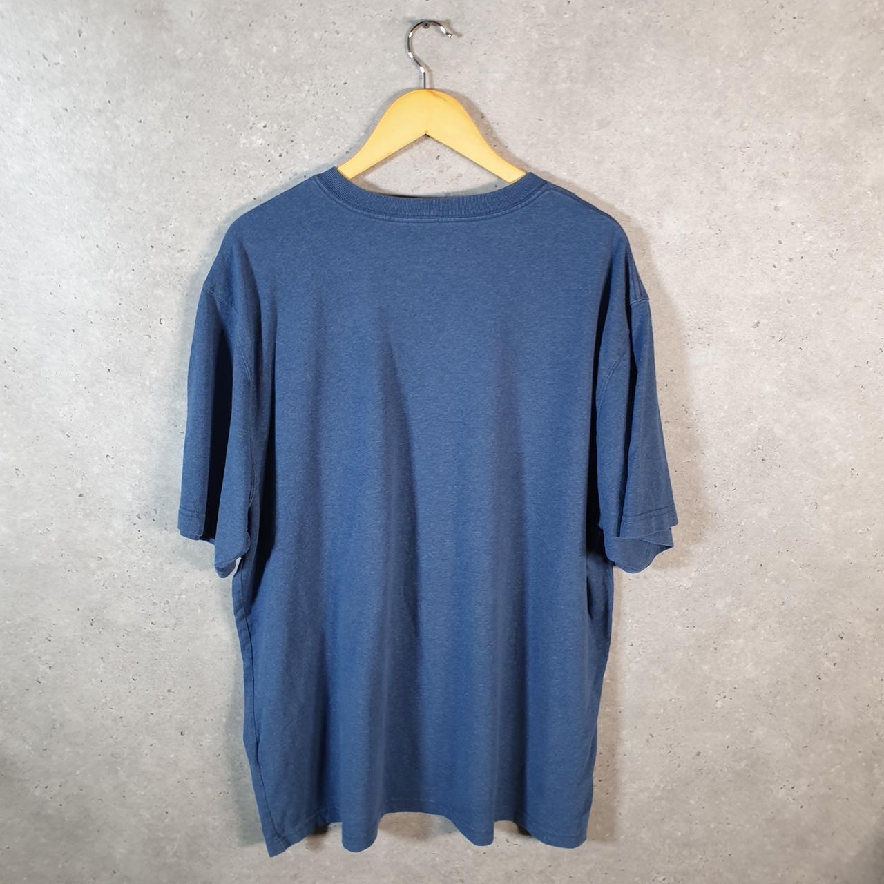 Vintage Carhartt Pocket T Shirt Men’s XL Blue Workwear Chore Utility Loose Fit C9197