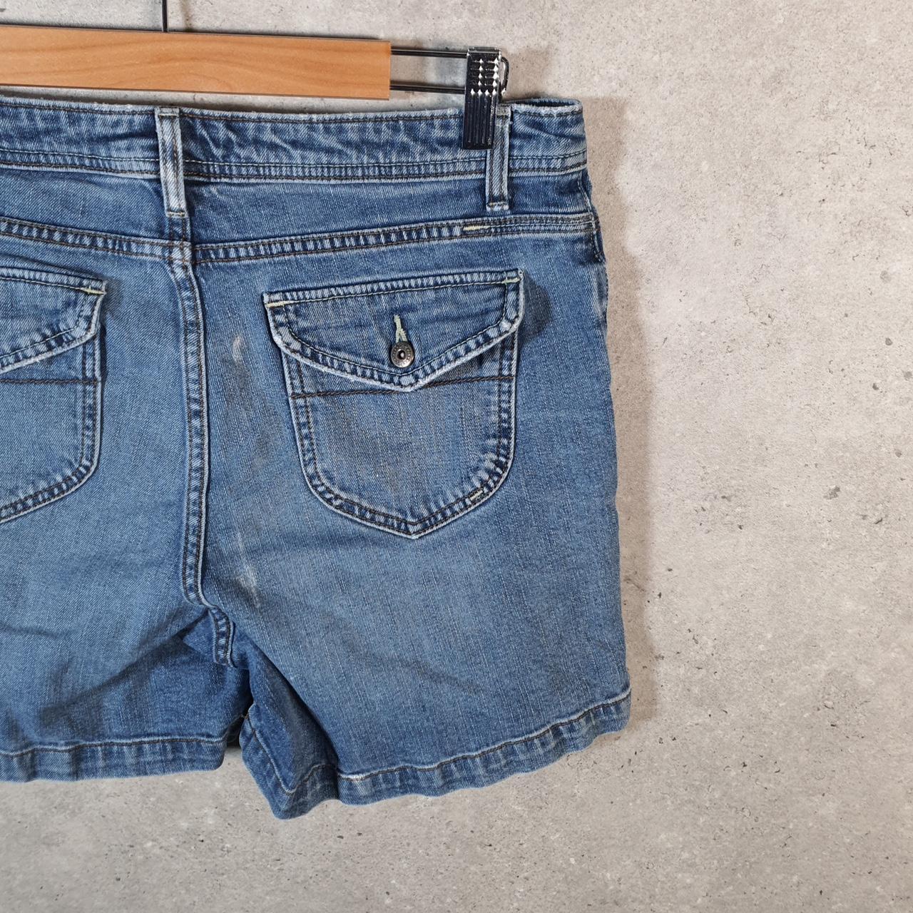 Vintage Lee Baggy Shorts Jorts Cargo Womens W30 Blue Denim Relaxed Cargo