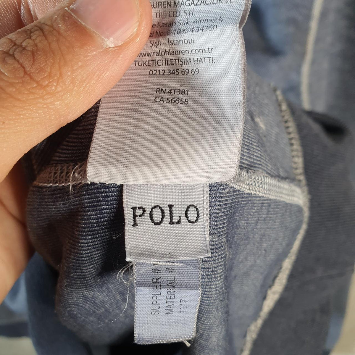 Vintage Ralph Lauren Polo Sweatshirt Men’s Medium Grey Pullover Pony