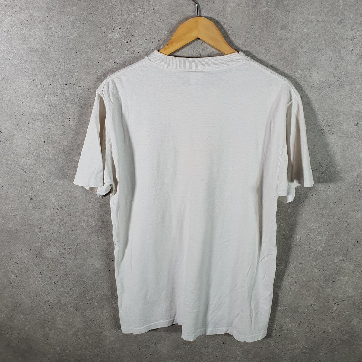Vintage Discuss Athletics Beavercreek 1991 Basketball 90s USA Single Stitch T Shirt Men’s Large White