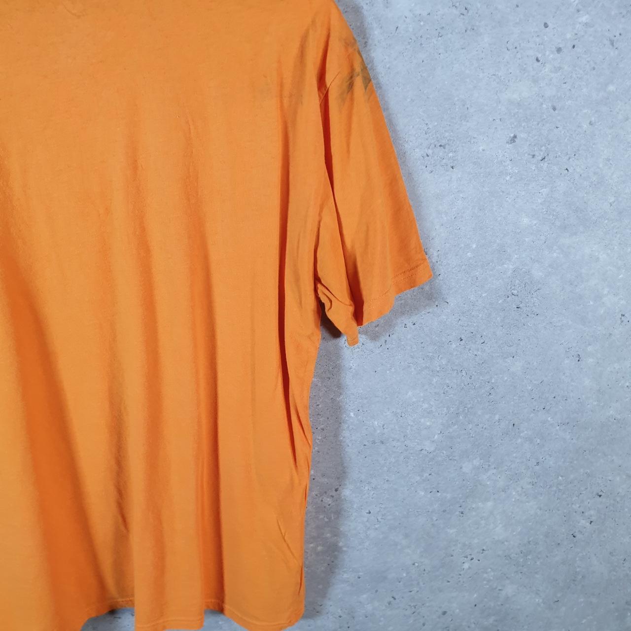 Vintage Adidas Pro Sport Trefoil Retro T Shirt Men’s Large Orange Logo Athletic