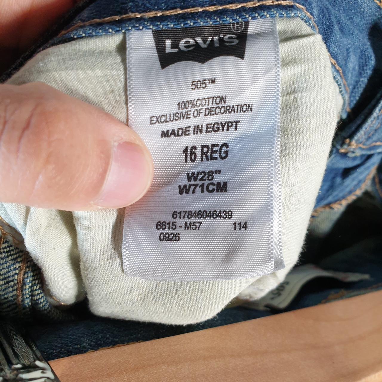 Vintage Levi’s 505 Baggy Shorts Jorts Cargo Womens W30 Blue Relaxed Denim